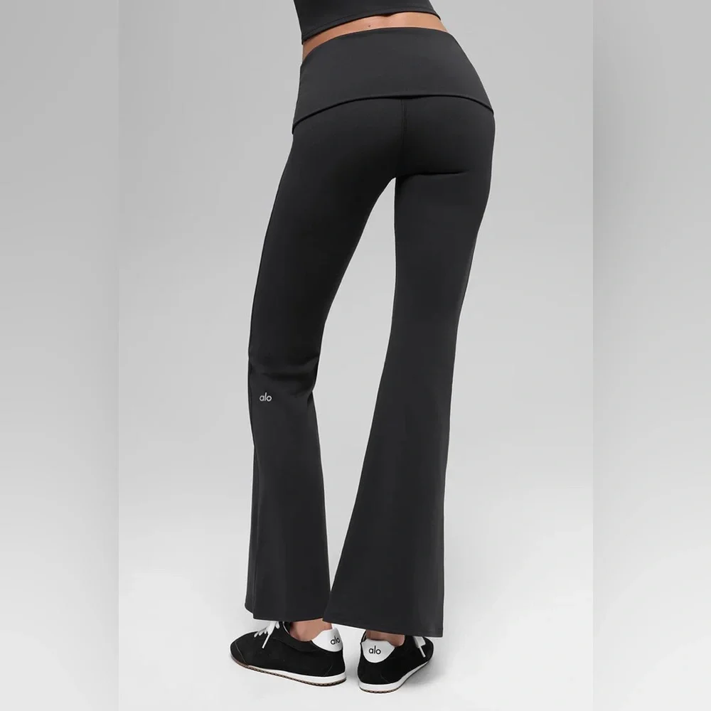 ALO Softsculpt 7/8 Foldover Flare Legging NWT sz S